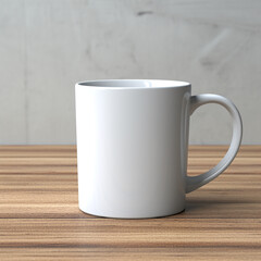 A coffee mug mockup featuring an elegant, minimalist design created with Generative Ai