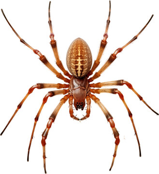 Picture of a spider isolated on transparent background, png