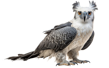 Harpy Eagle isolated on a transparent background.