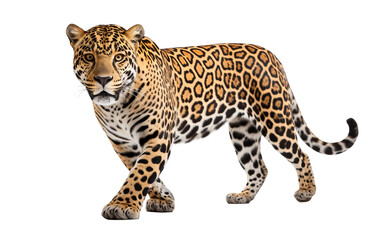 Jaguar isolated on a transparent background.