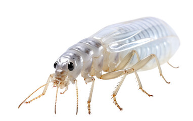 Silverfish Insect isolated on a transparent background.