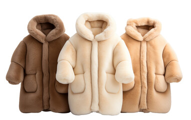 Teddy Bear Coats: Stay Cozy and Chic isolated on a transparent background.