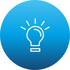 Idea vector icon (blue gradient)