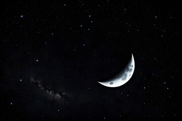 Obraz na płótnie Canvas New moon in the night