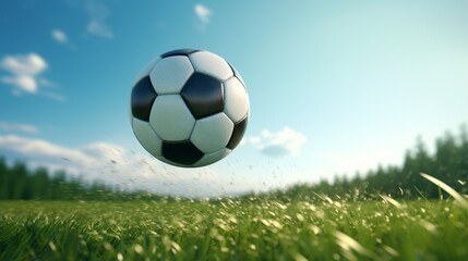 soccer ball on green grass