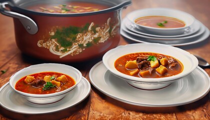 goulash soup suitable as background or banner
