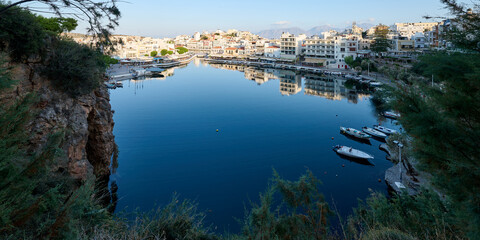 Der Voulismeni-See, Agios Nikolaos, Kreta, Griechenland