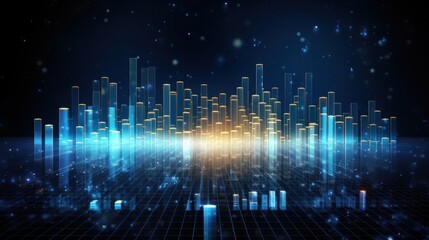 Fototapeta premium Big Data Integration in Abstract Beautiful Digital World