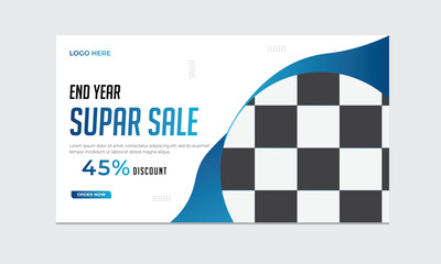 Web banner design template