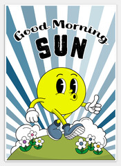 Good  Morning sun, Aesthetic Modern Art Collection For Decoration,	
