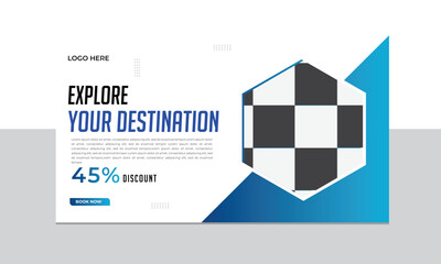 Unique Web banner design.