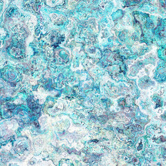 Abstract Marble texture. Fractal digital Art Background. High Resolution. Turquoise texture. Can be used for background or wallpaper