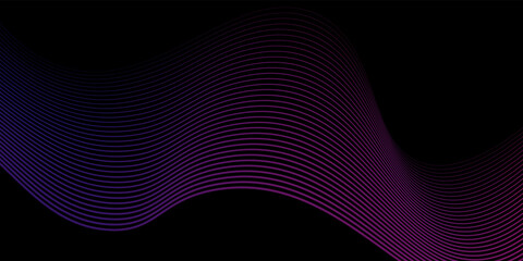 Abstract blue smooth wave on a white background. Dynamic sound wave. Design element. Vector illustration. vector