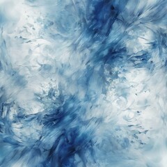 watercolor of abstract grunge background, blue and white contemporary art, dynamic, stylized