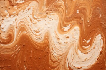 Background of cappuccino, close up.