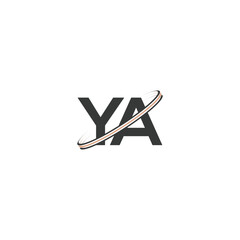 YA or AY logo and icon design