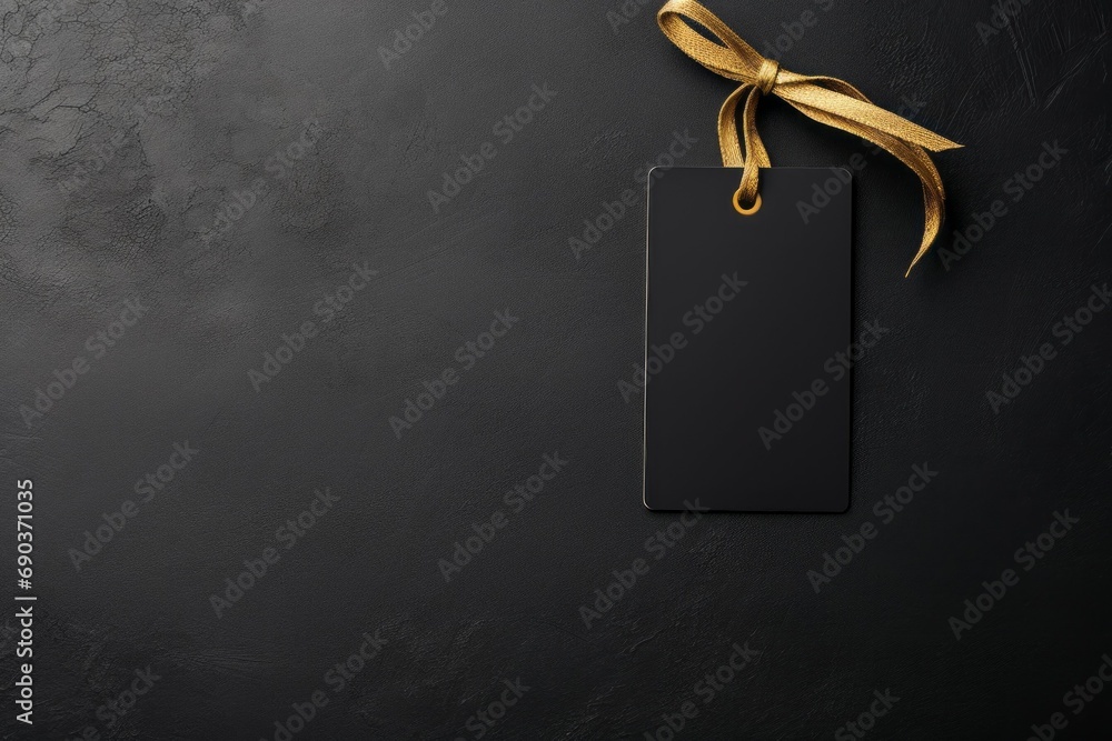 Poster label with space for inscription. black friday concept. background with selective focus and copy spa