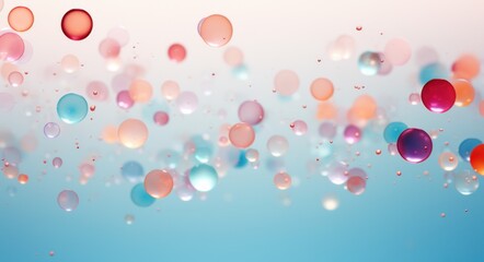 Fototapeta premium colorful and light pink and blue confetti