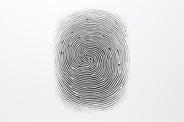 Fingerprint on a white background.