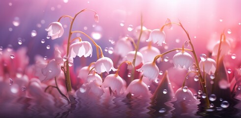 lily of the valley wallpaper, - Powered by Adobe