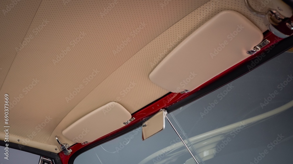 Wall mural Sun visor in a car