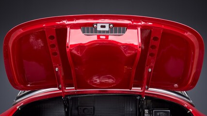 Rear decklid on a car