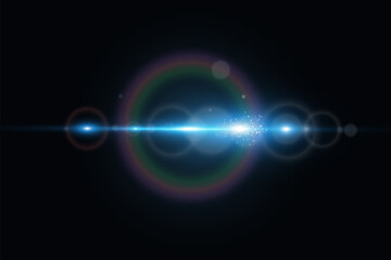 Bright light rays.Laser light on the background.	

