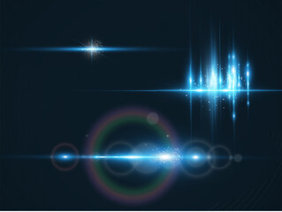 Bright light rays.Laser light on the background.	

