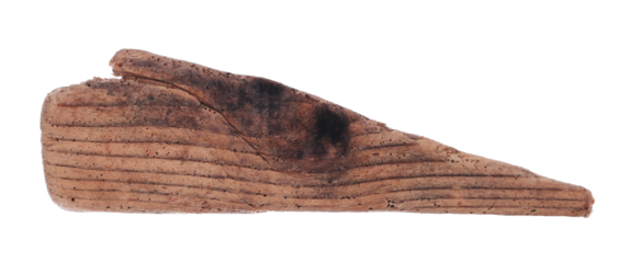 Old piece of broken planks isolated on white, clipping path