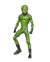 alien soldier is looking down