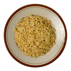 Simple instant fried noodles, ready to eat