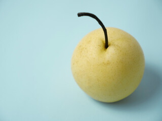 Fresh ripe Asian pear, healthy organic fruit