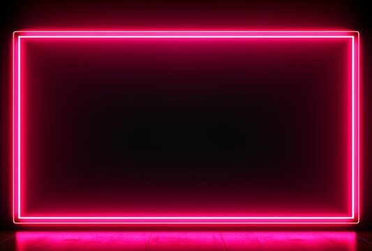 red neon box vector frame or grid vector grunge free download