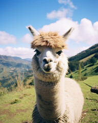 Obraz premium Llama in the mountains