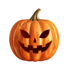 Halloween pumpkin isolated on transparent