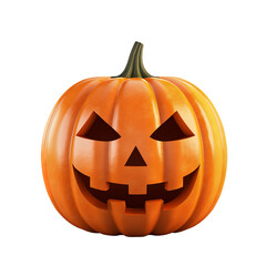 Halloween pumpkin isolated on transparent