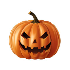 Halloween pumpkin isolated on transparent