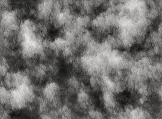 Kłęby gęstego dymu, chmura w czarno białej kolorystyce - chropowata tekstura, tło - obrazy, fototapety, plakaty