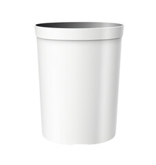 trash can isolated on white, generative ai