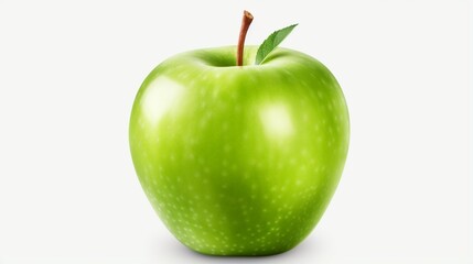 Granny Smith apple. isolated object, transparent background