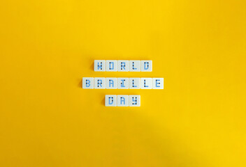 World Braille Day Banner and Concept Image. Braille Alphabet and Text on Block Letter Tiles on...