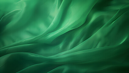 Telas de seda verdes