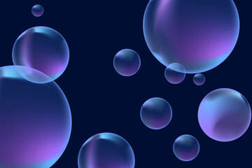 Modern realistic water bubbles, great design for any purposes.
