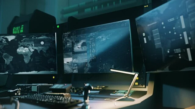 Tracking software looking for rival army position for military operation. Military tracking target coordinates before combat operation. Military tracking enemy base for counter-terrorist operation.