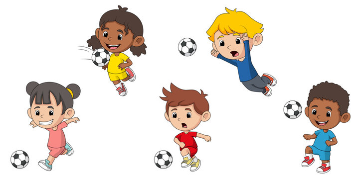 KIDS PLAYING FOOTBALL