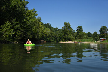Fototapeta na wymiar Calm Time for Caddo River
