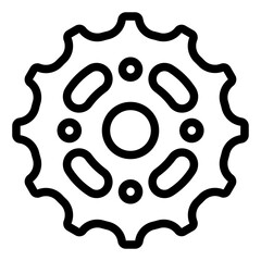 Gear setting Bike icon