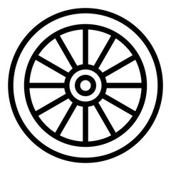 Obraz premium Wheel and Tyre Bike icon