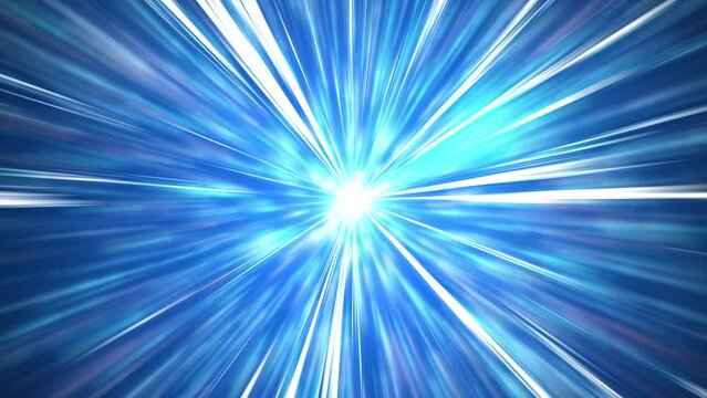 Speed rays from a bright light. Anime background