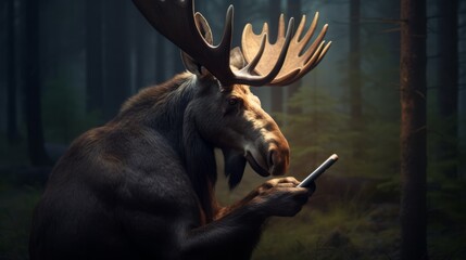 animals like using their smartphones, 16:9